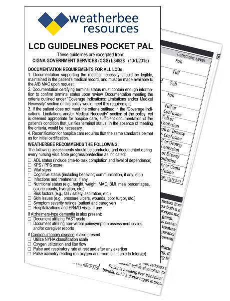 LCD Guidelines Pocket Pal